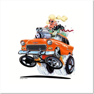 HIGH FIVE'N 1955 Chevy Gasser Posters and Art